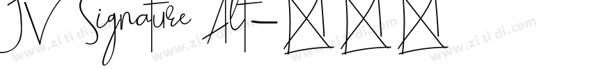 JV Signature Alt字体转换